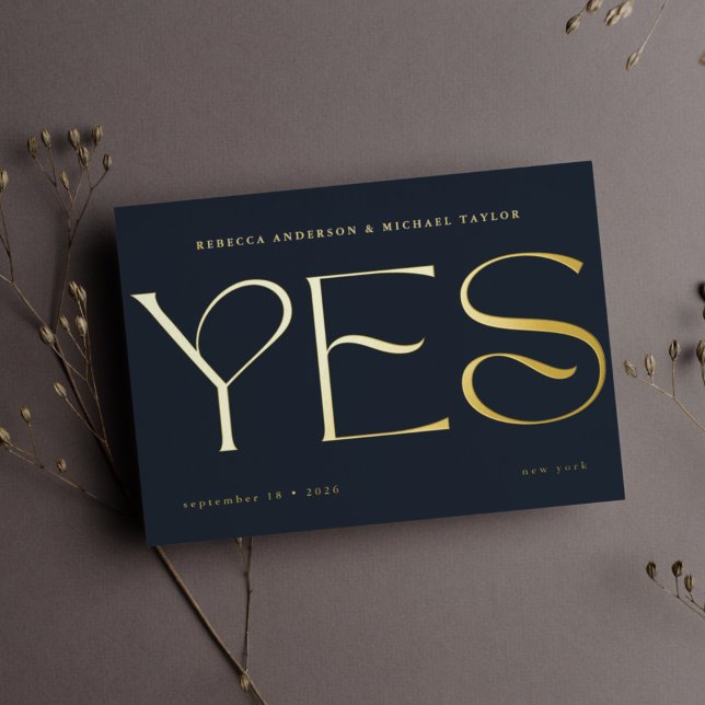 Modern Minimal Blue Typography Wedding Save Date (Creator Uploaded)