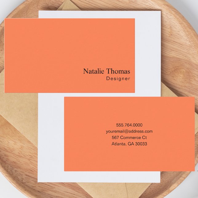 Modern Minimal Bold & Trendy Professional  Business Card (Creator Uploaded)