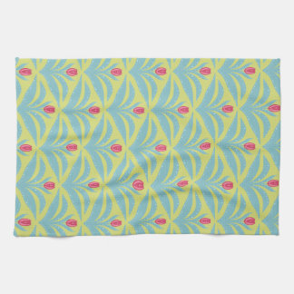 Modern minimal bold tulip pattern tea towel