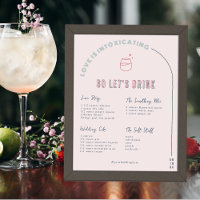 Modern Minimal | Bride & Groom Signature Drink