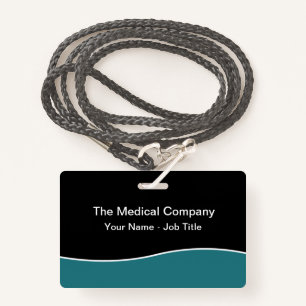 Modern Minimal Budget Staff Name Badges ID Badge