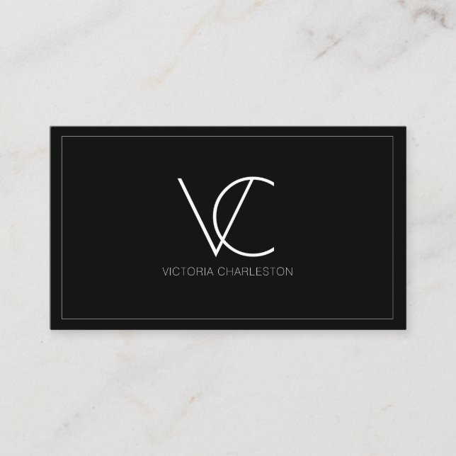 Modern Minimal Business Card (Front)