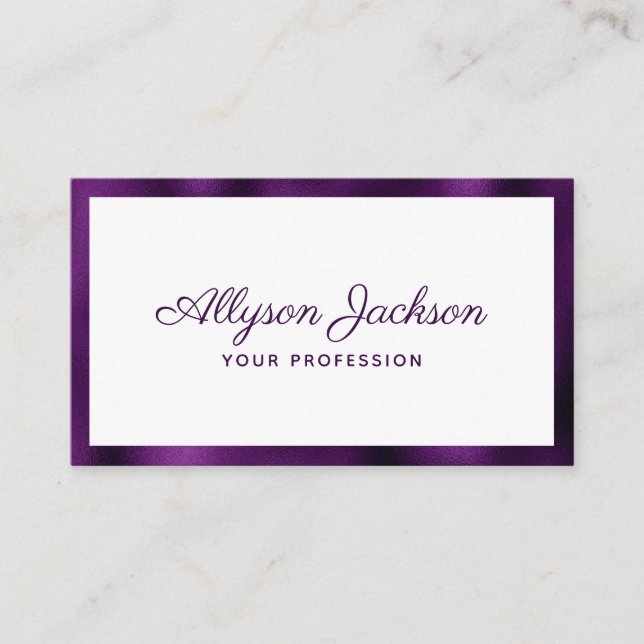 Modern Minimal Business Card (Front)
