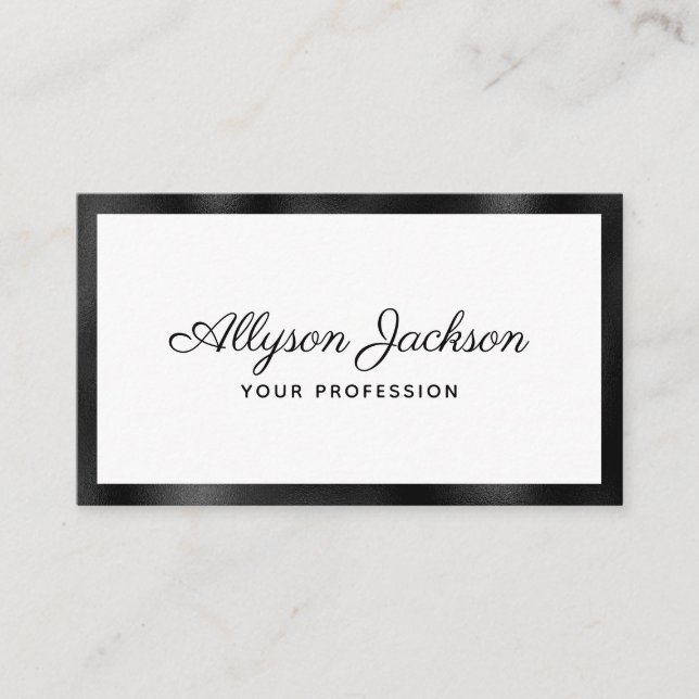 Modern Minimal Business Card (Front)