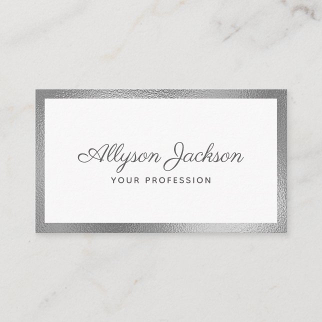 Modern Minimal Business Card (Front)