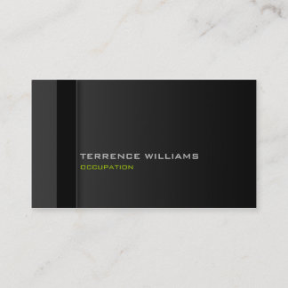 Modern minimal business card template Black Green