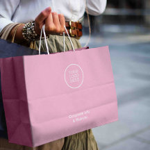 Modern Minimal Business Logo Pink Corporate info