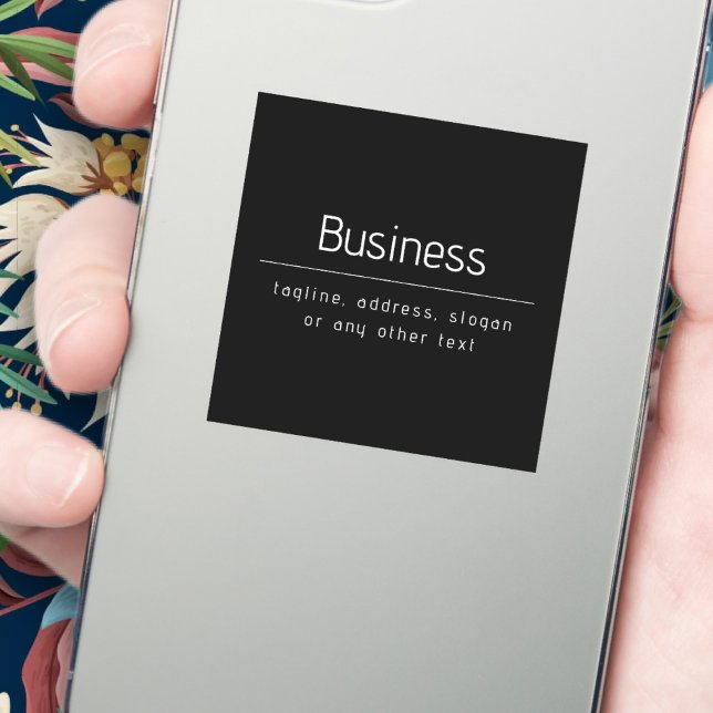Modern Minimal Business Name & other Info | Black (Creator Uploaded)