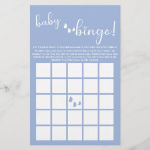 Modern Minimal Butterfly Calligraphy Baby Bingo