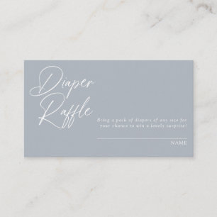 Modern Minimal Calligraphy Diaper Raffle Enclosu Enclosure Card