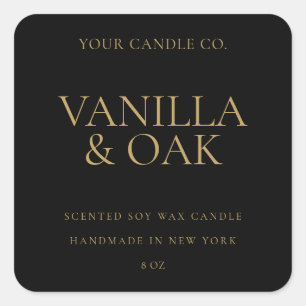 Modern Minimal Candle Label