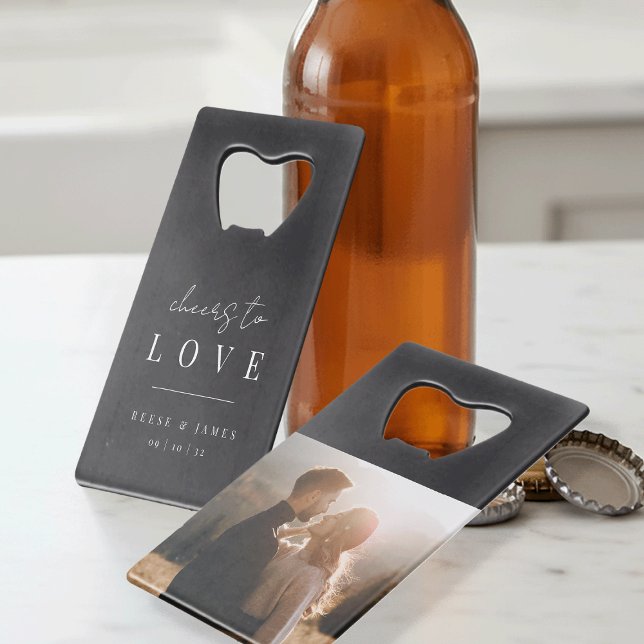 Modern Minimal Cheers to Love Photo Wedding (Creator Uploaded)