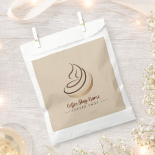 Modern Minimal Coffee Shop professional shop Favour Bag