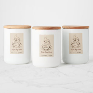 Modern Minimal Coffee Shop professional shop Food Label