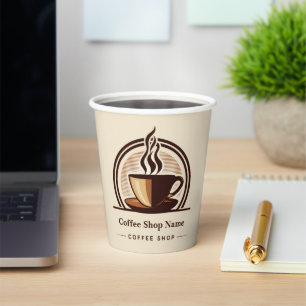 Modern Minimal Coffee Shop professional shop Paper Cups