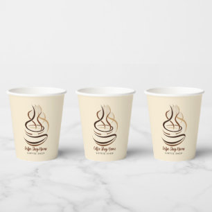 Modern Minimal Coffee Shop professional shop Paper Cups