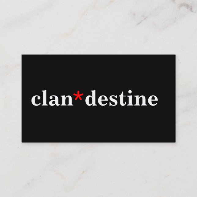 Modern Minimal Colours Business Card (Front)