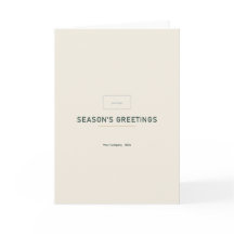 Modern Minimal Corporate Holiday Greeting Card