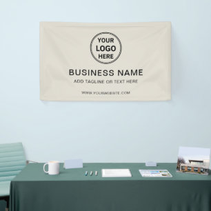 Modern Minimal Custom Logo Business Branding Banner