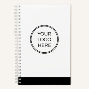 Modern Minimal Custom Logo Business Notebook