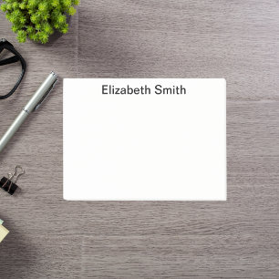 Modern Minimal Custom Name Post-it Notes