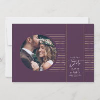Modern Minimal Delicate Save The Date Photo