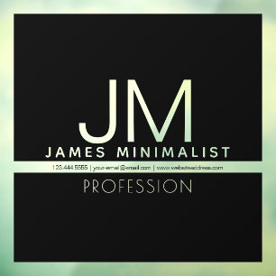 Modern Minimal Design Black & Transparent,