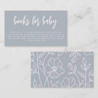 Modern Minimal Elegant | Books for Baby Enclosure Card