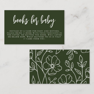 Modern Minimal Elegant | Books for Baby Enclosure Card