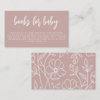 Modern Minimal Elegant | Books for Baby Enclosure Card