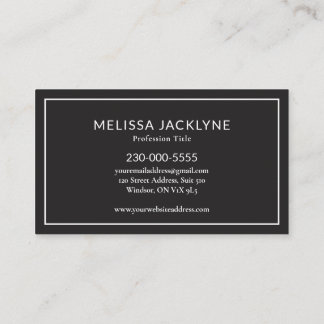 Modern Minimal Elegant Business Card