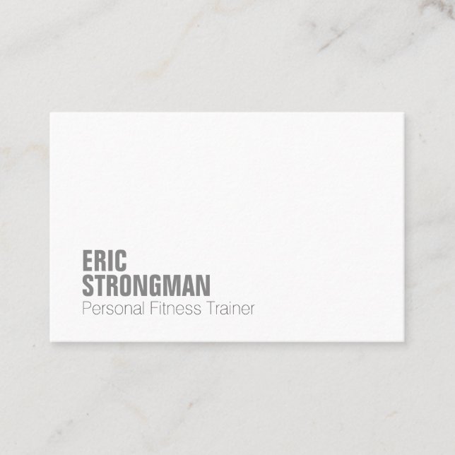 Modern minimal elegant business card (Front)