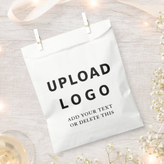 Modern Minimal Elegant Personalized Business Logo Favour Bag