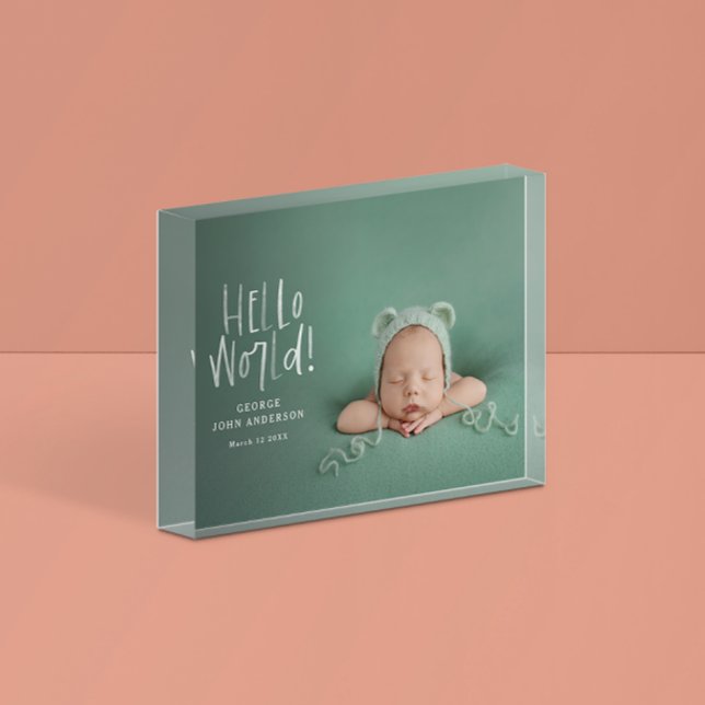 Modern minimal elegant typography photo new baby (Creator Uploaded)