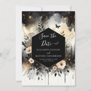 Modern Minimal Enchanted Forest Wedding Save The Date