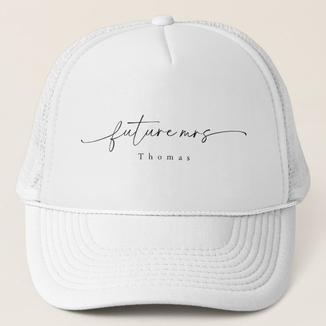 Modern Minimal Future Mrs. Trucker Hat (Front)
