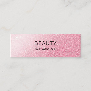 Modern Minimal Glitter  Mini Business Card