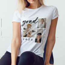 Modern Minimal Grad Script Three Photo Graduation