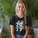 Modern Minimal Grad Typography Class of 2022 Grad<br><div class="desc">Modern,  bold trendy typography design that uniquely arranges the word "GRAD" and "2022" to create this stylish typographic class of 2022 t-shirt design. Customize with grad's name and the year. Note: colors can easily be changed to suit your design preference. Perfect gift for the grad. Design by Moodthology Papery.</div>