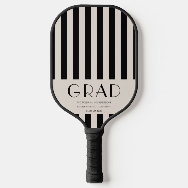 Modern Minimal Graduation Gift Pickleball Paddle (Front)