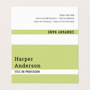 Modern Minimal Green  Business Cards