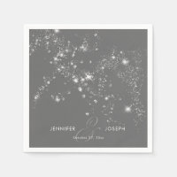 Modern Minimal Grey & White Glam Diamonds