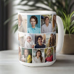 Modern Minimal Grid - 20 Photo Collage Coffee Mug<br><div class="desc">Photo college and simple text blocks for your type.  A modern with the photo grid makes this a modern and minimal design. A unique way to capture memories and share them with friends and family at your celebration.</div>