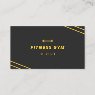 Modern Minimal gym centre business crad Business Card