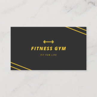Modern Minimal gym centre business crad Card