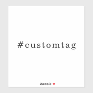 Modern Minimal Hashtag Design