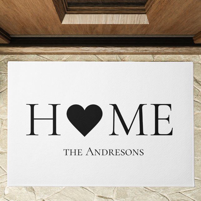 Modern Minimal Home Family Personalised Gift Doormat (Creator Uploaded)