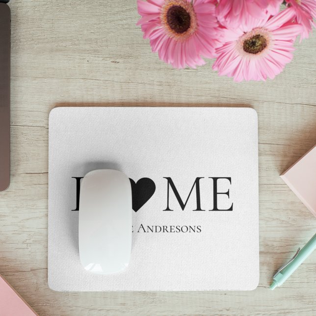 Modern Minimal Home Family Personalised Gift Mouse Pad (Creator Uploaded)