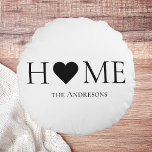 Modern Minimal Home Family Personalised Gift Round Cushion<br><div class="desc">Welcome to our Modern Minimal Home Family collection on Zazzle – the perfect destination for personalised gifts that elevate your home and celebrate family bonds. Our thoughtfully curated selection of products seamlessly blends contemporary design with the warmth of family,  creating a unique and stylish touch for your living spaces.</div>