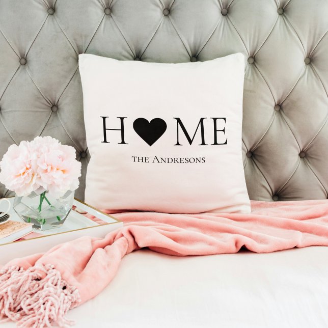 Modern Minimal Home Family Personalized Gift Cushion (Creator Uploaded)